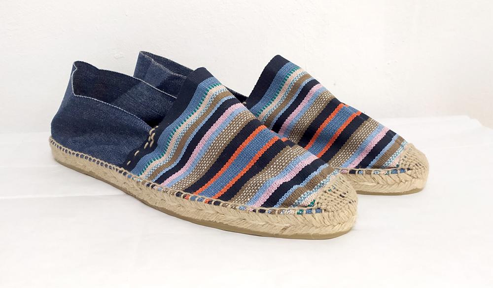 Alpargata rayas azul