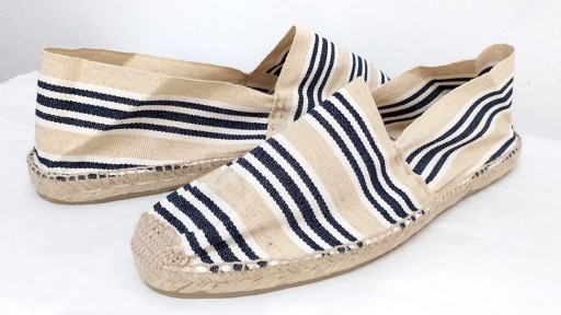 Alpargata rayas crudo y negro [1]