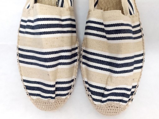 Alpargata rayas crudo y negro [3]