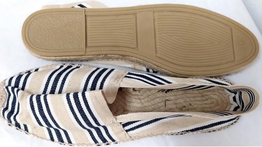 Alpargata rayas crudo y negro [2]