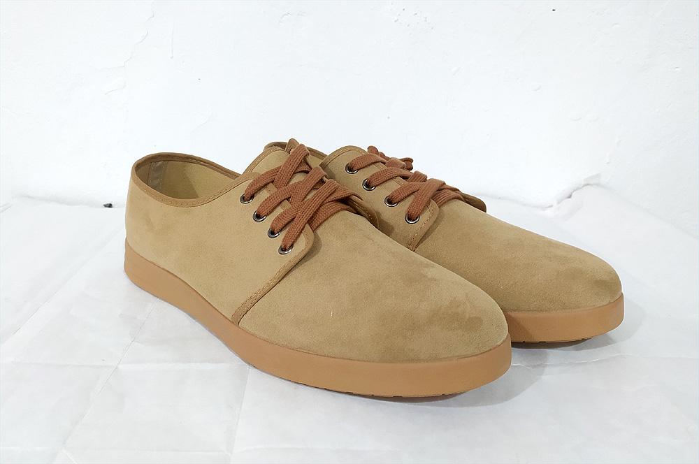 Zapatilla casual cordones beige