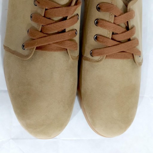 Zapatilla casual cordones beige [2]