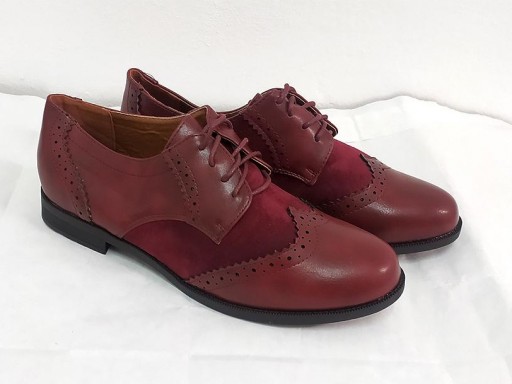 Blucher picado burdeos [0]