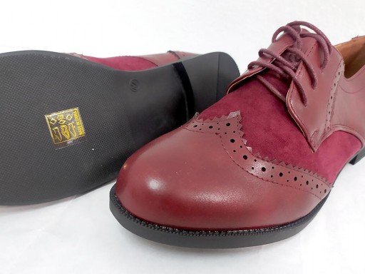 Blucher picado burdeos [3]