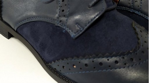 Blucher picado azul marino [3]