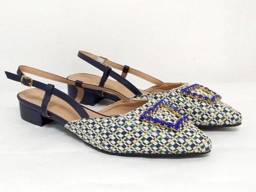 Destalonado trenzado azul