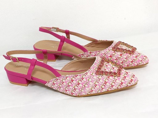 Destalonado trenzado fucsia