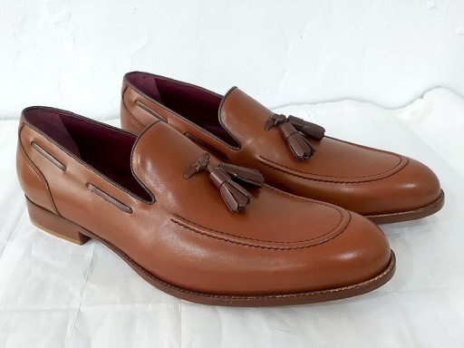 Mocasín borlas cuero [0]