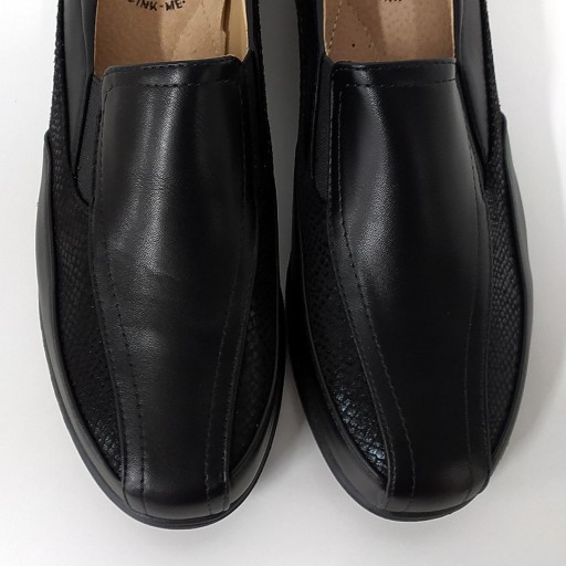 Mocasín cuña baja (EA) negro [2]