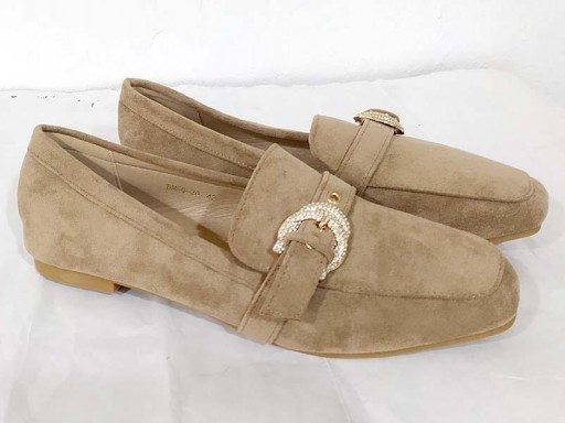 Mocasín pala alta beige [0]