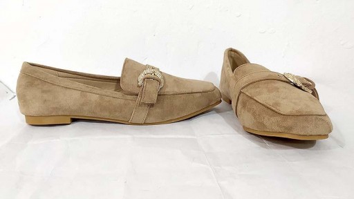 Mocasín pala alta beige [1]
