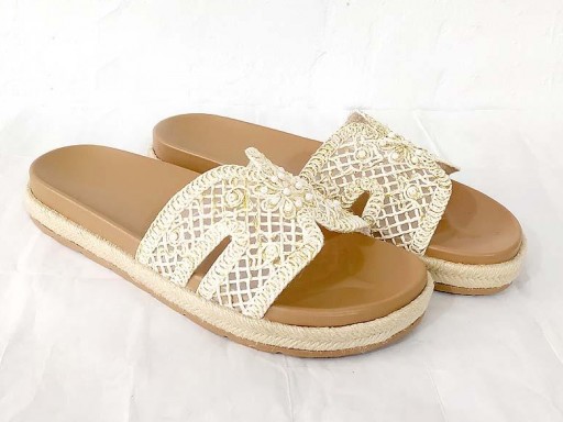 Mule crochet beige [0]