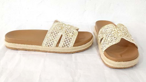Mule crochet beige [1]