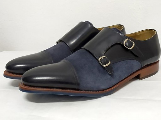 Zapato hebillas azul marino