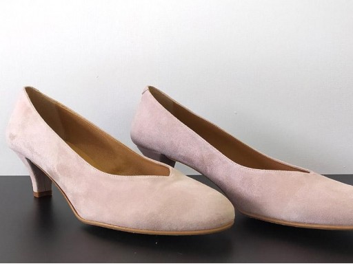 Salón ante nude tacón fino