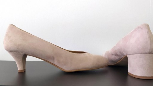 Salón ante nude tacón fino [2]