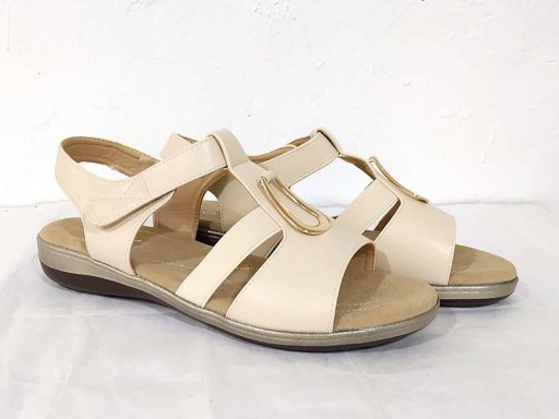 Sandalia T velcro Beige [0]