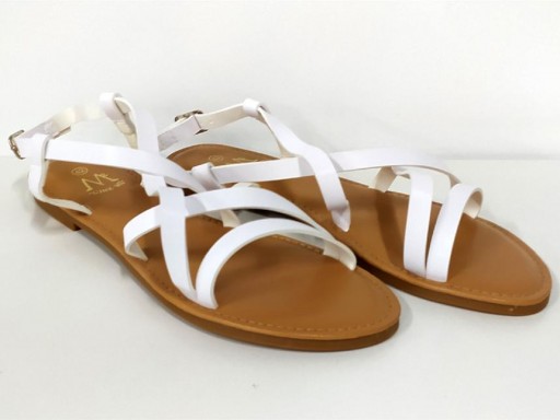 Sandalia romana blanco