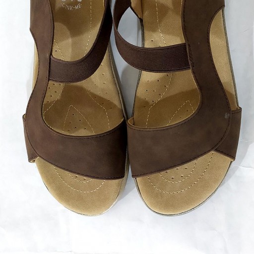 Sandalia cuña baja chocolate [3]