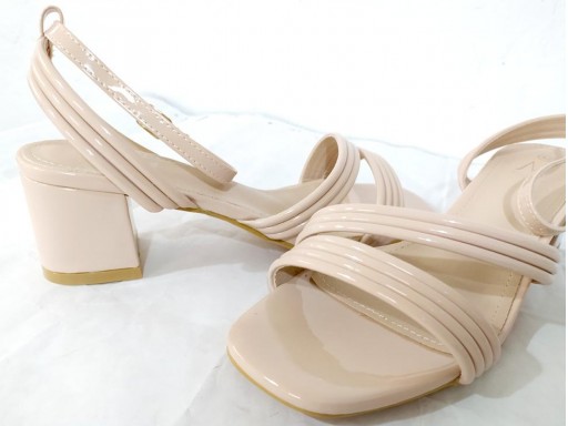 Sandalia tacón Beige [2]