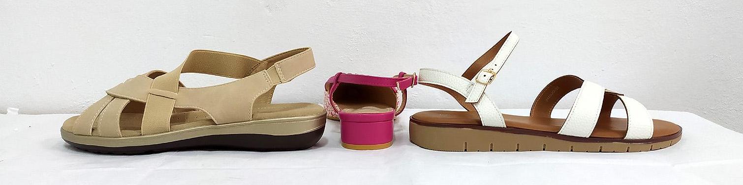 Zapatos verano tacón bajo 2,5 cm y cuña