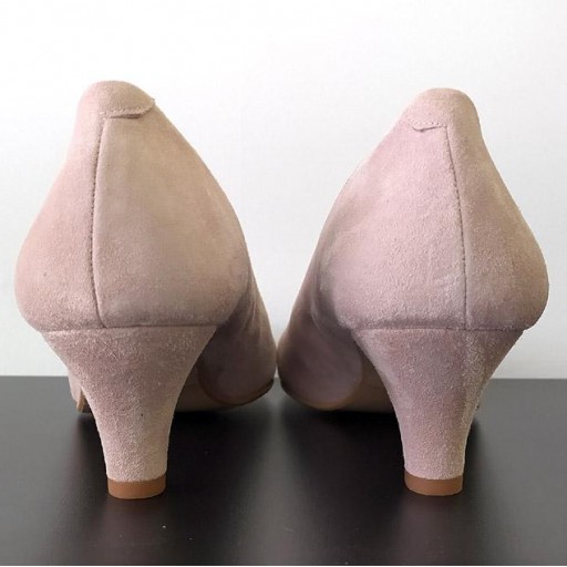 Salón ante nude tacón fino [1]