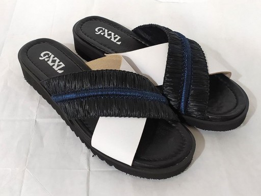 Zueco azul marino/blanco