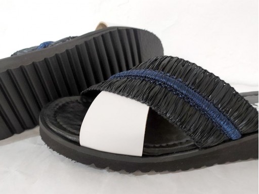 Zueco azul marino/blanco [2]