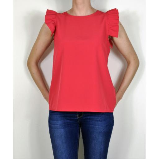 Blusa Volantes Roja [0]