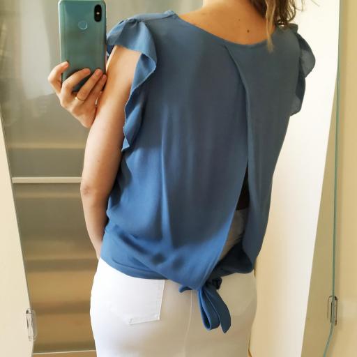Blusa Azul Lazo [2]