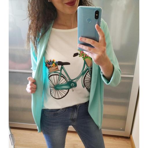 Camiseta Bici Turquesa [2]
