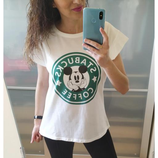 Camiseta Mickey Coffee [0]