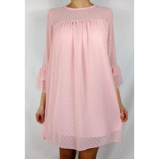Vestido Plumeti Rosa [0]
