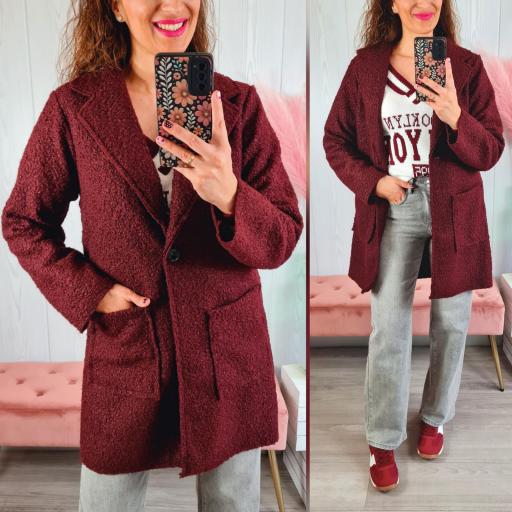 Abrigo Rizo Burdeos [0]