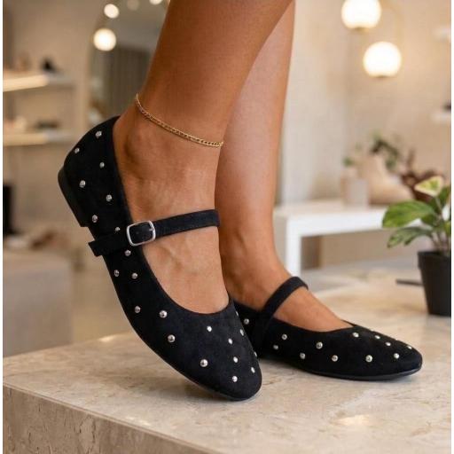 Bailarinas Negras Tachas [0]