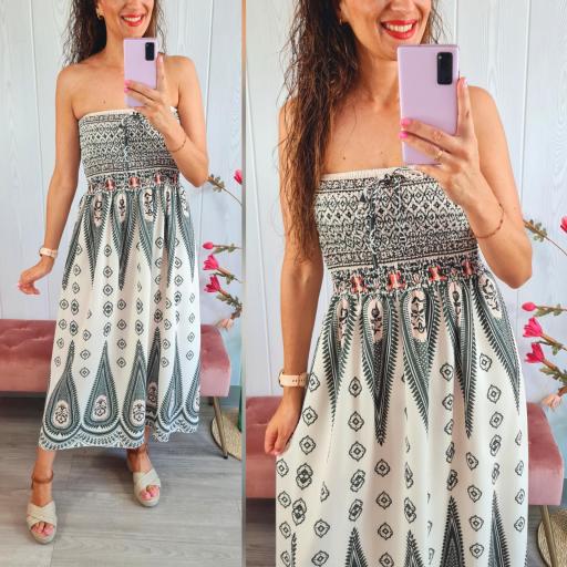 Vestido Corfú Beige