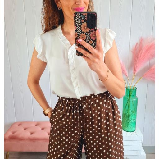 Blusa Blanca Volante [0]