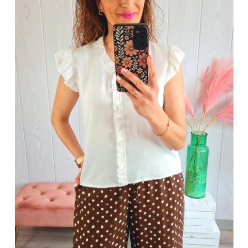 Blusa Blanca Volante [1]