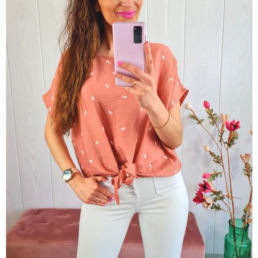 Blusa Colorete Hojas