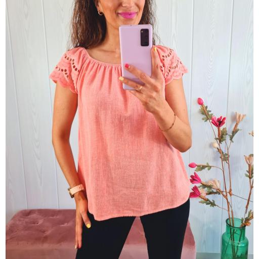 Blusa Coral Perforada [1]