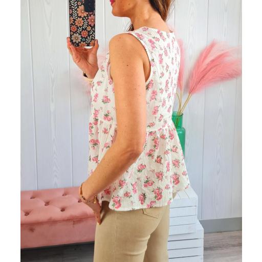 Blusa Flores Rosas [2]