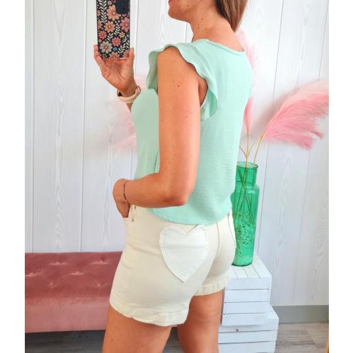 Blusa Frunce Aguamarina [2]
