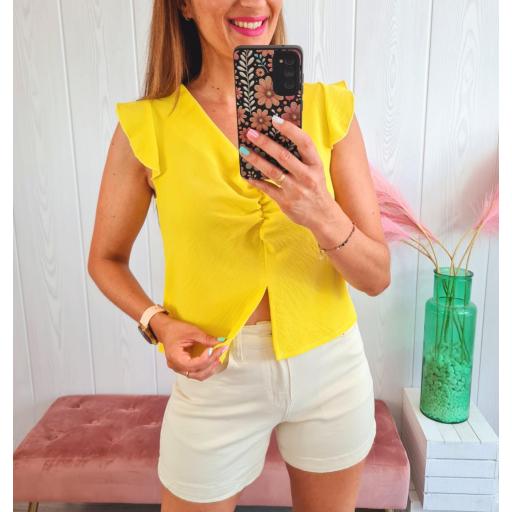 Blusa Frunce Amarilla [1]