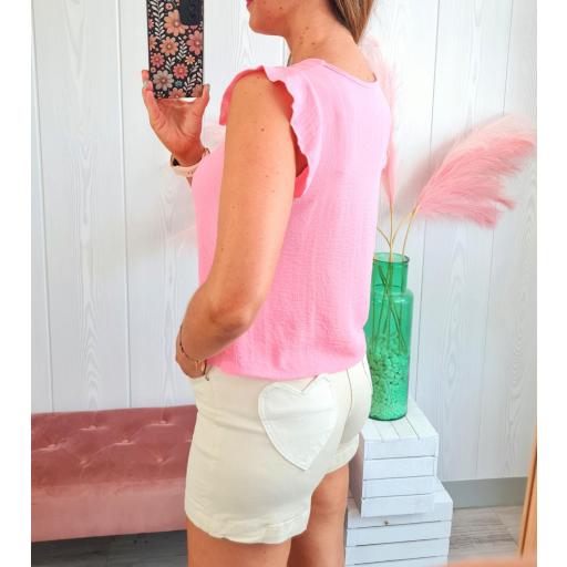 Blusa Frunce Rosa [2]