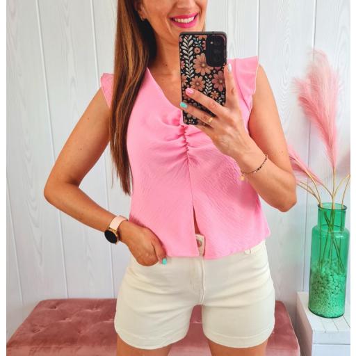 Blusa Frunce Rosa [3]