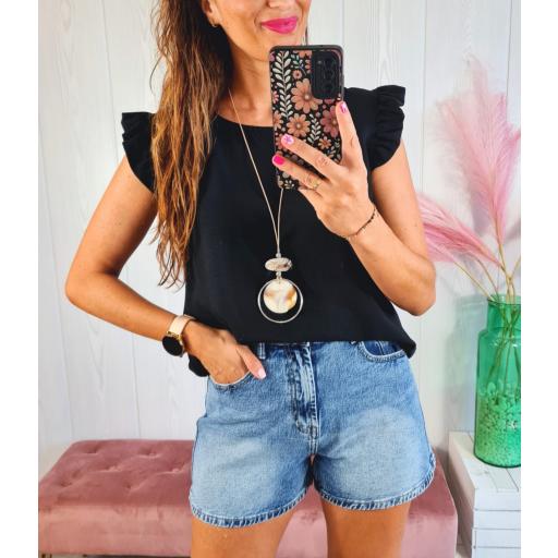 Blusa Negra Colgante [0]
