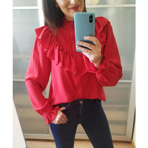 Blusa Roja Volantes [0]