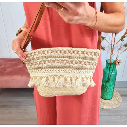 Bolso Beige Flecos