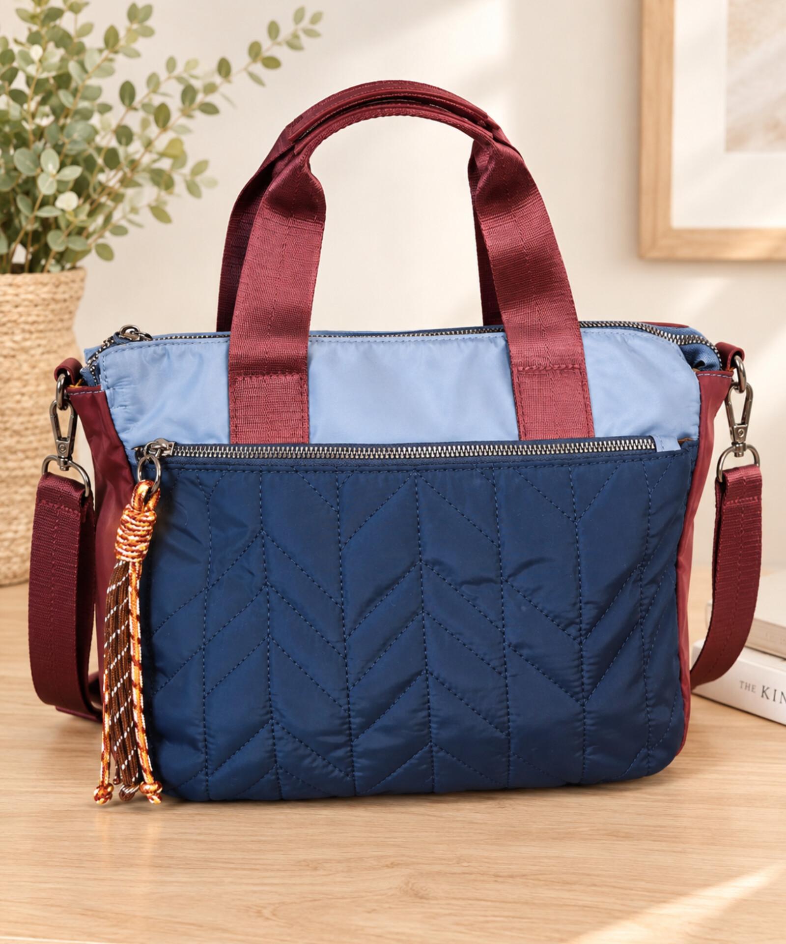 Bolso Combinado Azul