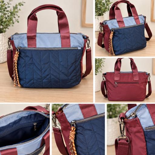Bolso Combinado Azul [3]